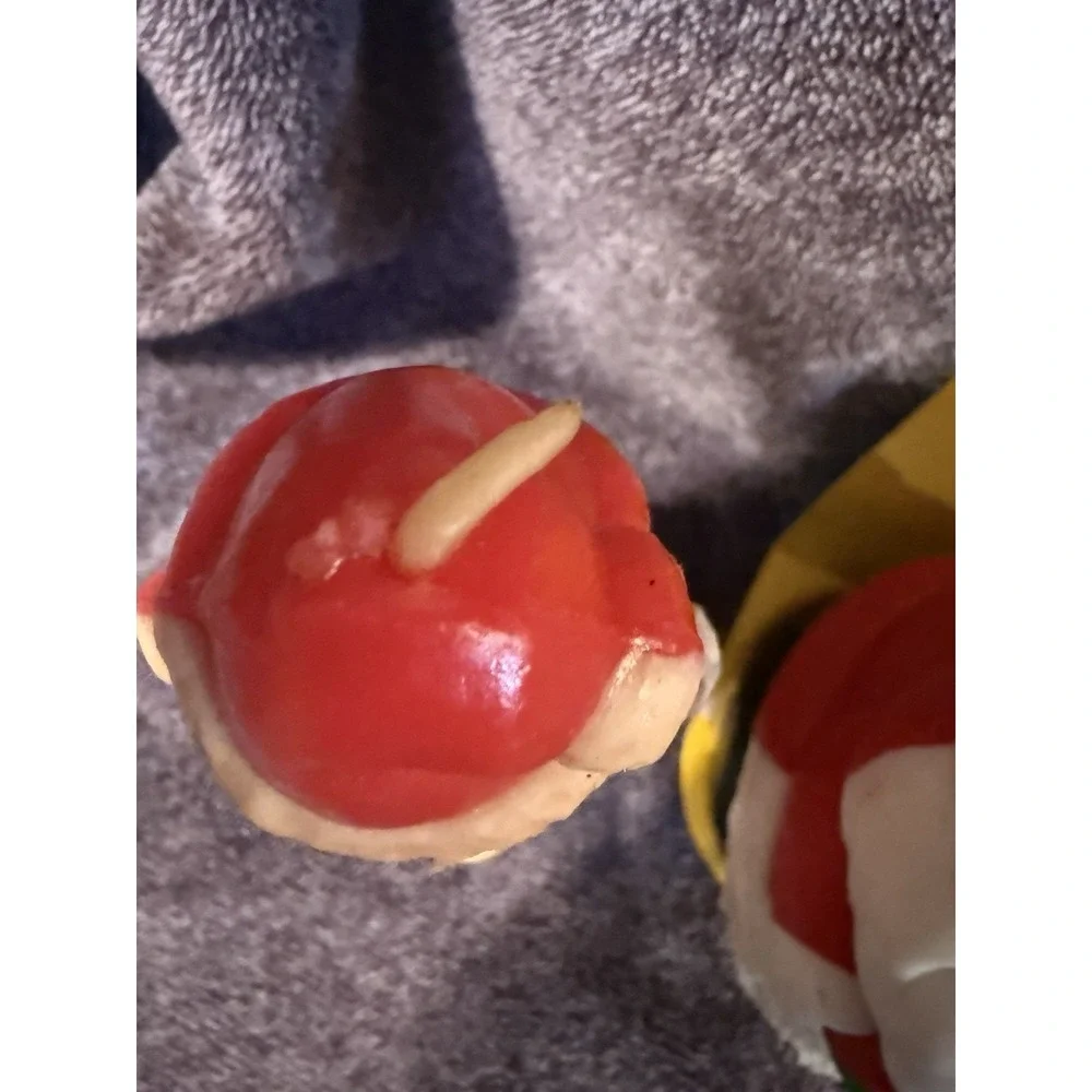Vtg‎ Gurley or Suni brand Santa Claus wax figurines